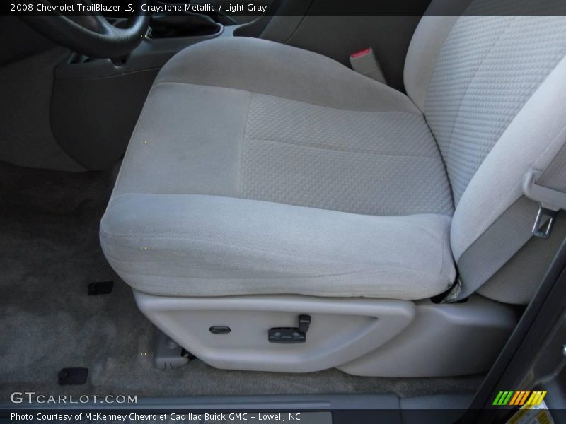 Graystone Metallic / Light Gray 2008 Chevrolet TrailBlazer LS