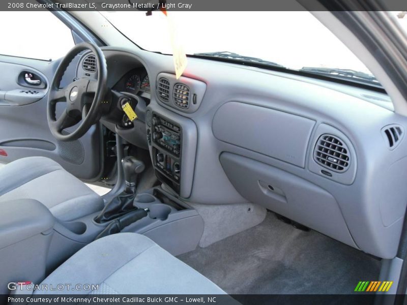 Graystone Metallic / Light Gray 2008 Chevrolet TrailBlazer LS