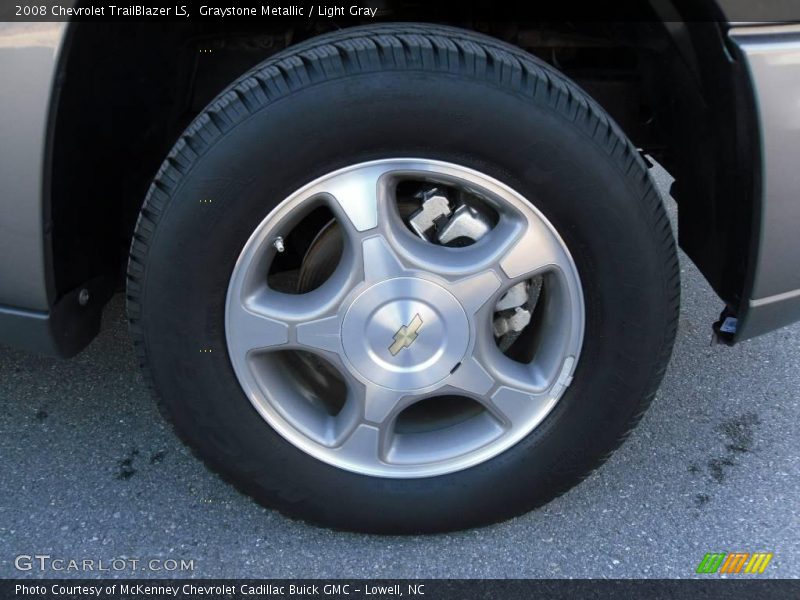 Graystone Metallic / Light Gray 2008 Chevrolet TrailBlazer LS