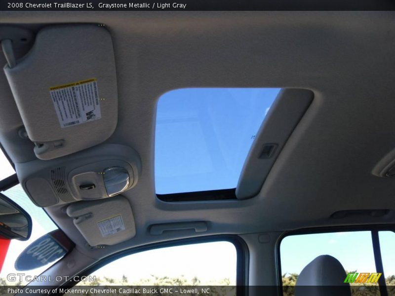 Graystone Metallic / Light Gray 2008 Chevrolet TrailBlazer LS