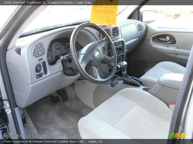 Graystone Metallic / Light Gray 2008 Chevrolet TrailBlazer LS