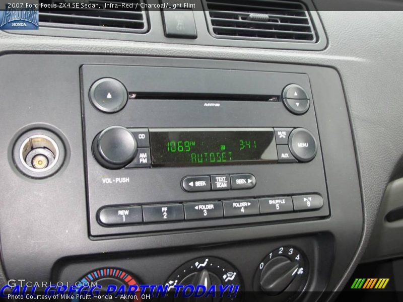Infra-Red / Charcoal/Light Flint 2007 Ford Focus ZX4 SE Sedan