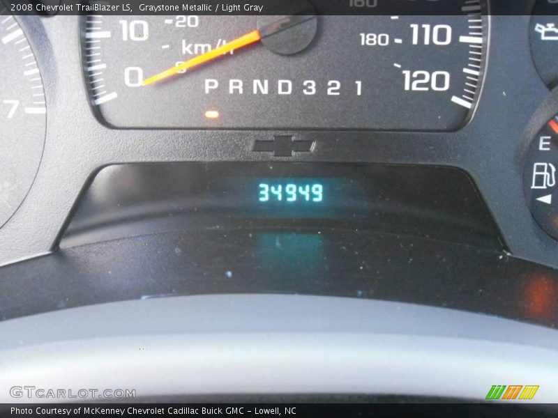 Graystone Metallic / Light Gray 2008 Chevrolet TrailBlazer LS
