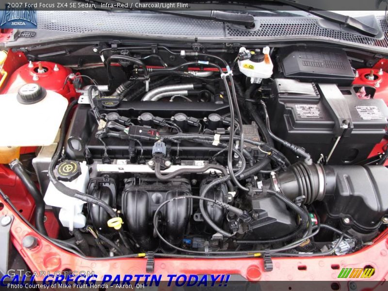 Infra-Red / Charcoal/Light Flint 2007 Ford Focus ZX4 SE Sedan