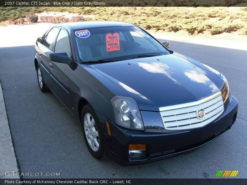 Blue Chip / Light Gray/Ebony 2007 Cadillac CTS Sedan