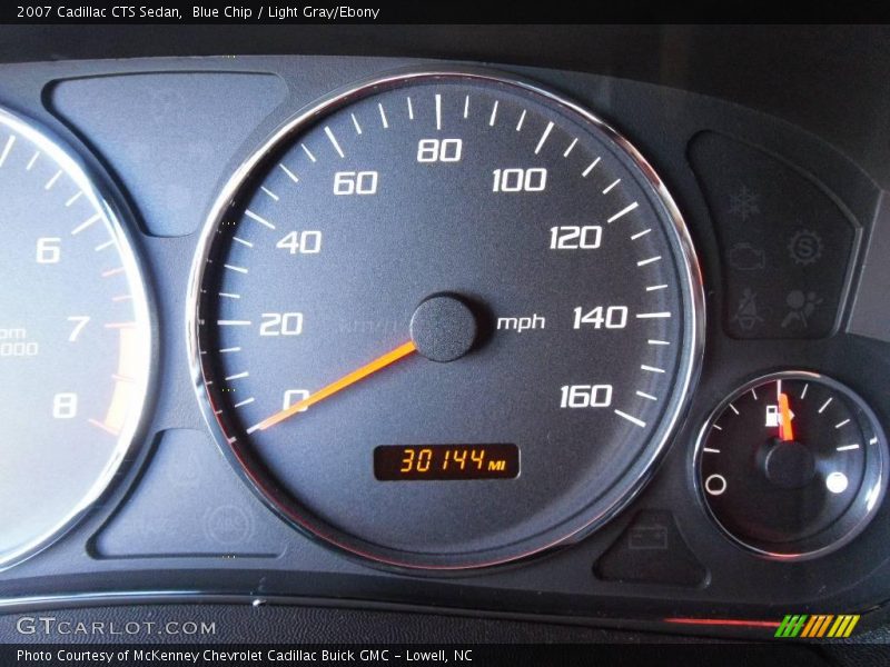 Blue Chip / Light Gray/Ebony 2007 Cadillac CTS Sedan