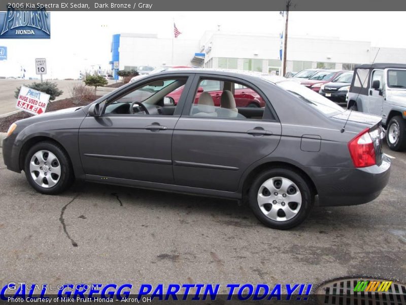 Dark Bronze / Gray 2006 Kia Spectra EX Sedan