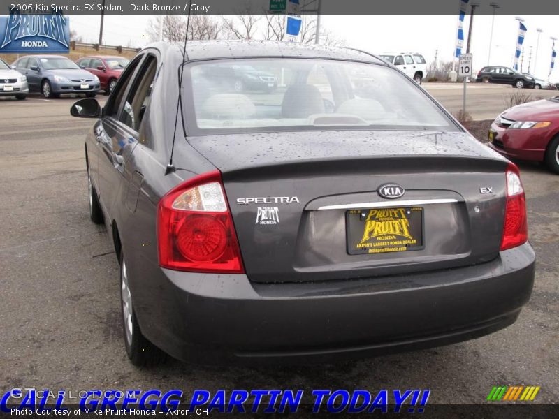 Dark Bronze / Gray 2006 Kia Spectra EX Sedan