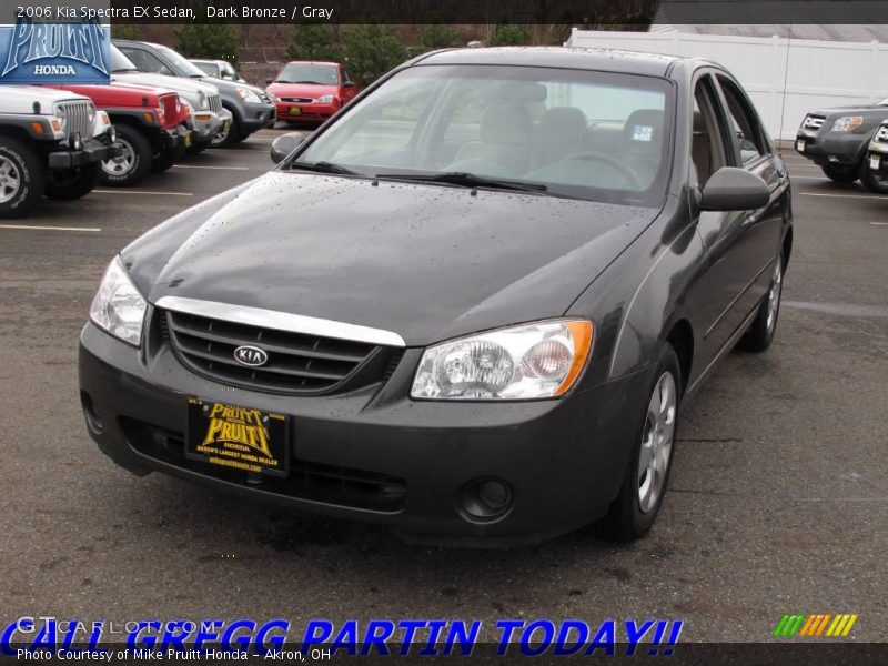 Dark Bronze / Gray 2006 Kia Spectra EX Sedan