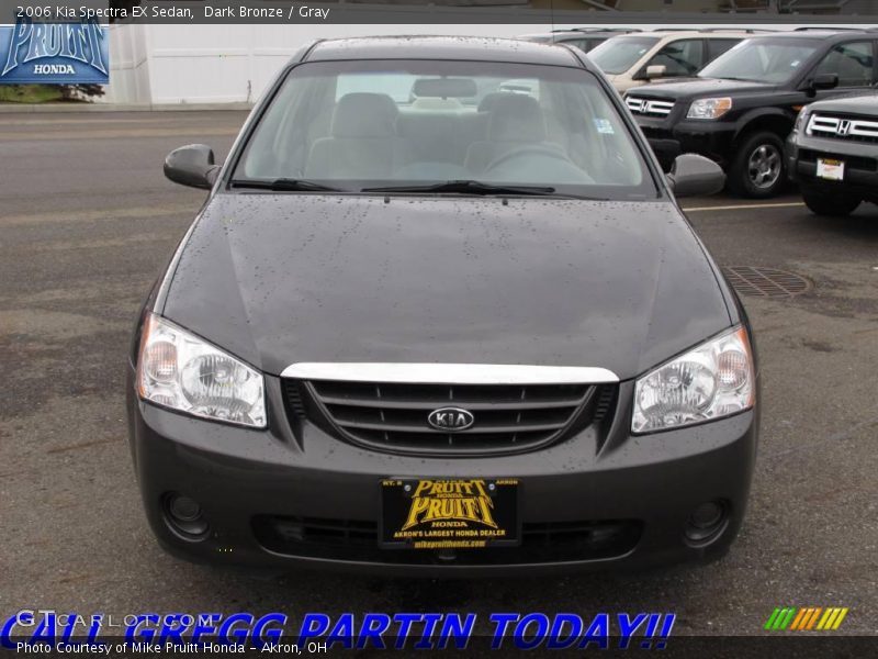 Dark Bronze / Gray 2006 Kia Spectra EX Sedan
