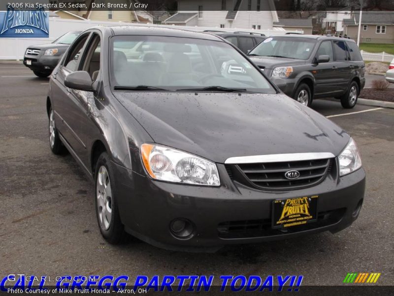 Dark Bronze / Gray 2006 Kia Spectra EX Sedan