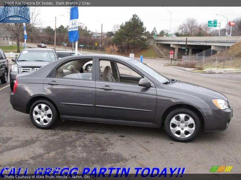 Dark Bronze / Gray 2006 Kia Spectra EX Sedan
