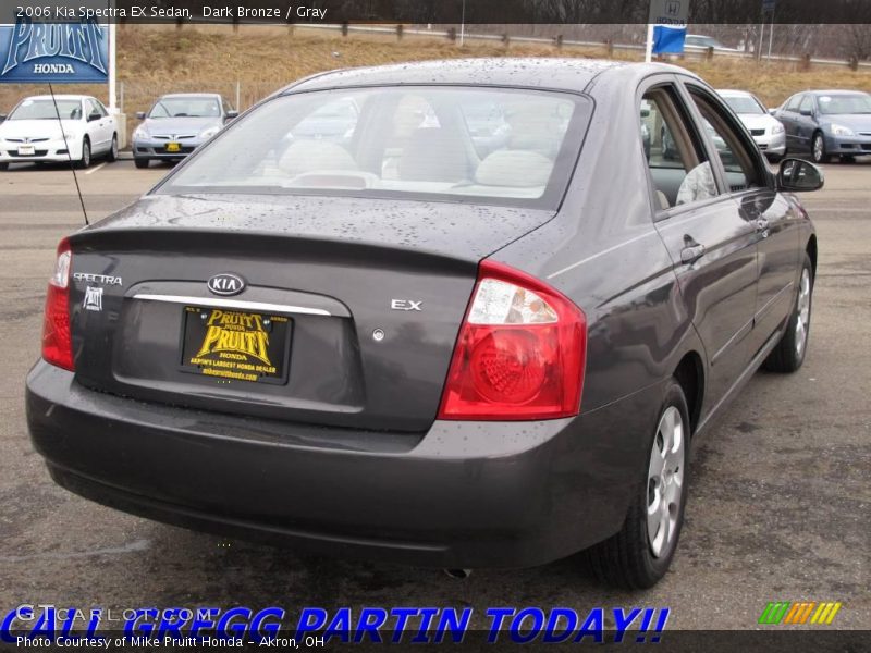 Dark Bronze / Gray 2006 Kia Spectra EX Sedan