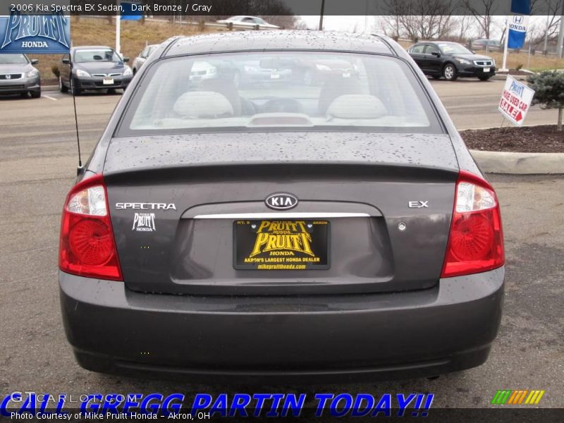 Dark Bronze / Gray 2006 Kia Spectra EX Sedan