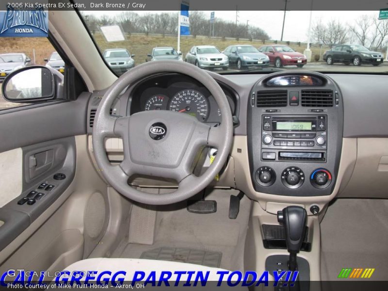 Dark Bronze / Gray 2006 Kia Spectra EX Sedan