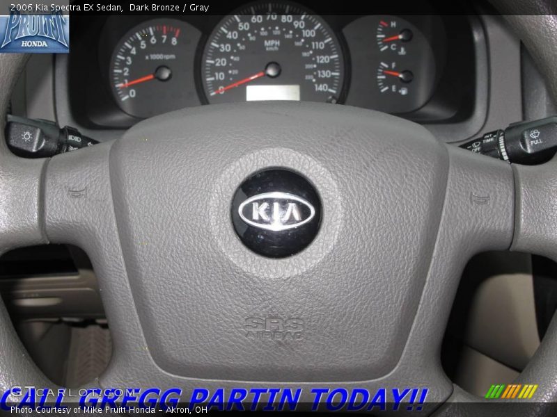 Dark Bronze / Gray 2006 Kia Spectra EX Sedan