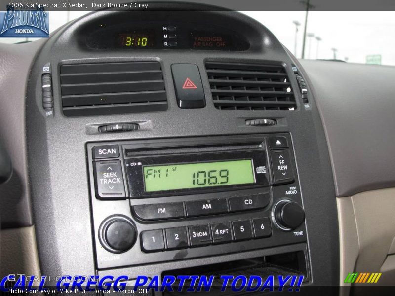 Dark Bronze / Gray 2006 Kia Spectra EX Sedan
