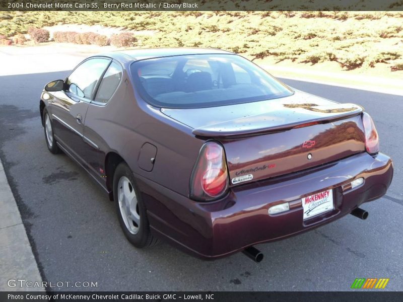 Berry Red Metallic / Ebony Black 2004 Chevrolet Monte Carlo SS