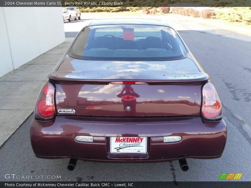 Berry Red Metallic / Ebony Black 2004 Chevrolet Monte Carlo SS