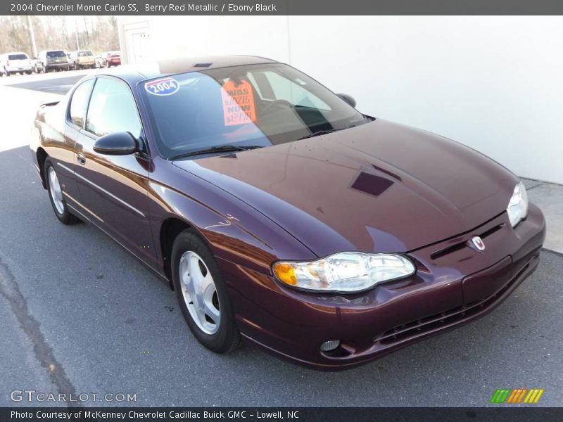 Berry Red Metallic / Ebony Black 2004 Chevrolet Monte Carlo SS
