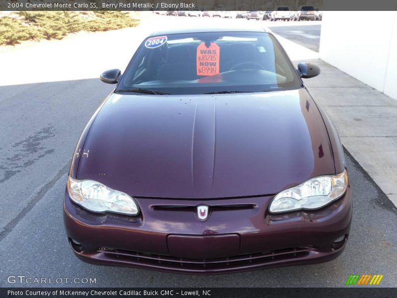 Berry Red Metallic / Ebony Black 2004 Chevrolet Monte Carlo SS
