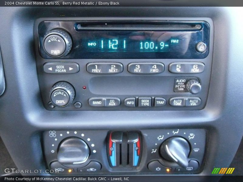 Berry Red Metallic / Ebony Black 2004 Chevrolet Monte Carlo SS