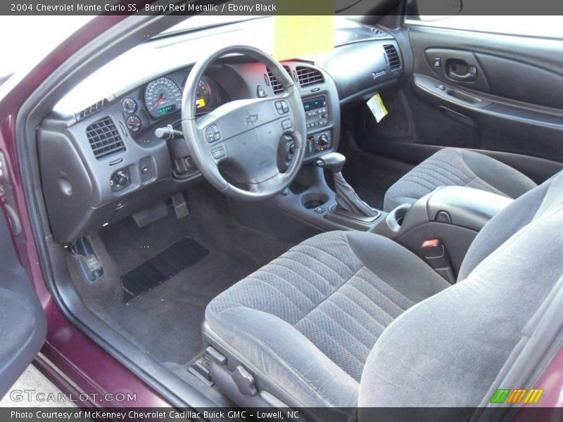 Berry Red Metallic / Ebony Black 2004 Chevrolet Monte Carlo SS