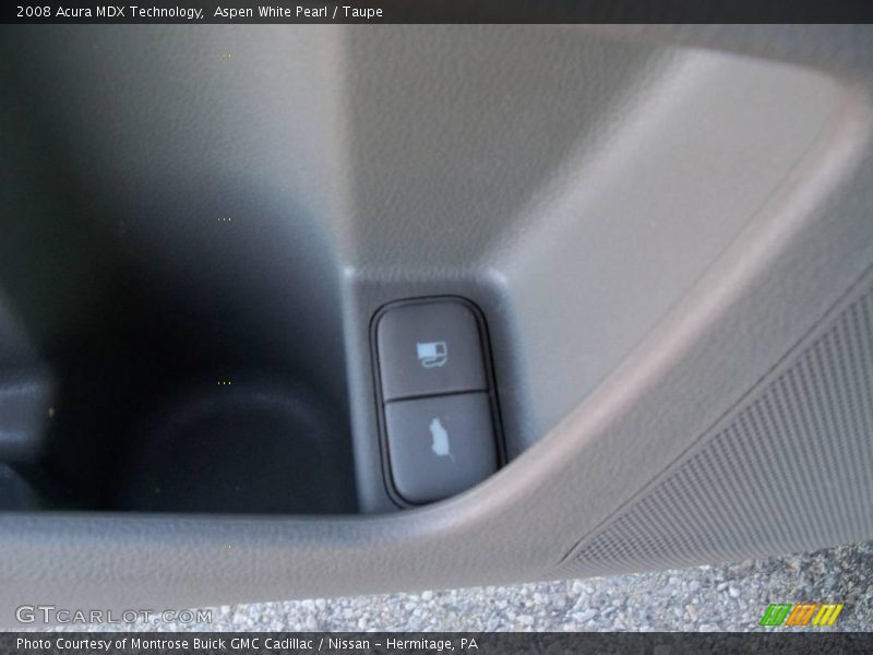 Aspen White Pearl / Taupe 2008 Acura MDX Technology
