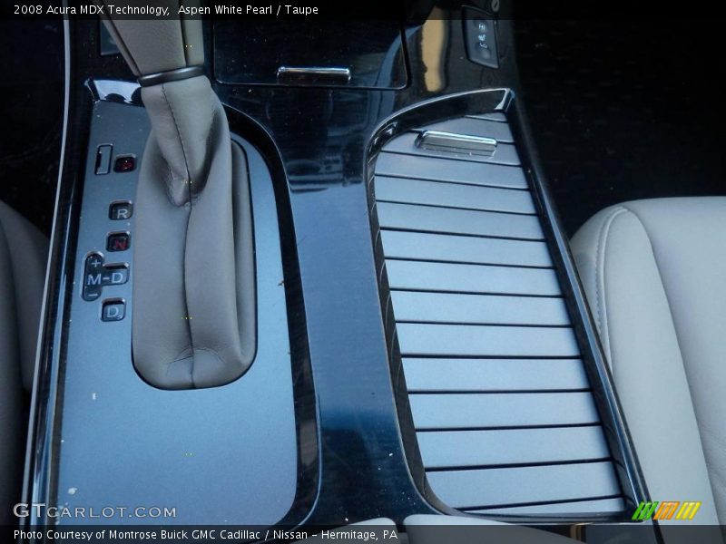 Aspen White Pearl / Taupe 2008 Acura MDX Technology