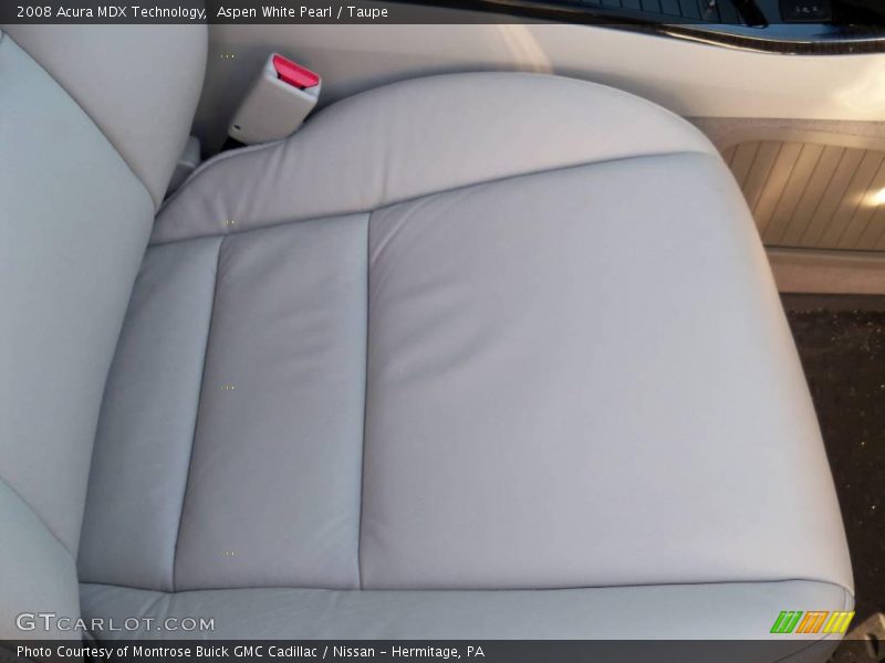 Aspen White Pearl / Taupe 2008 Acura MDX Technology