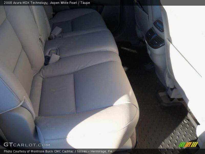 Aspen White Pearl / Taupe 2008 Acura MDX Technology