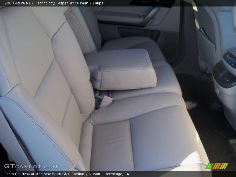 Aspen White Pearl / Taupe 2008 Acura MDX Technology