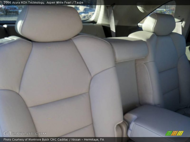 Aspen White Pearl / Taupe 2008 Acura MDX Technology
