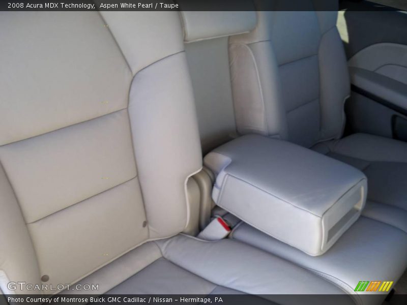 Aspen White Pearl / Taupe 2008 Acura MDX Technology