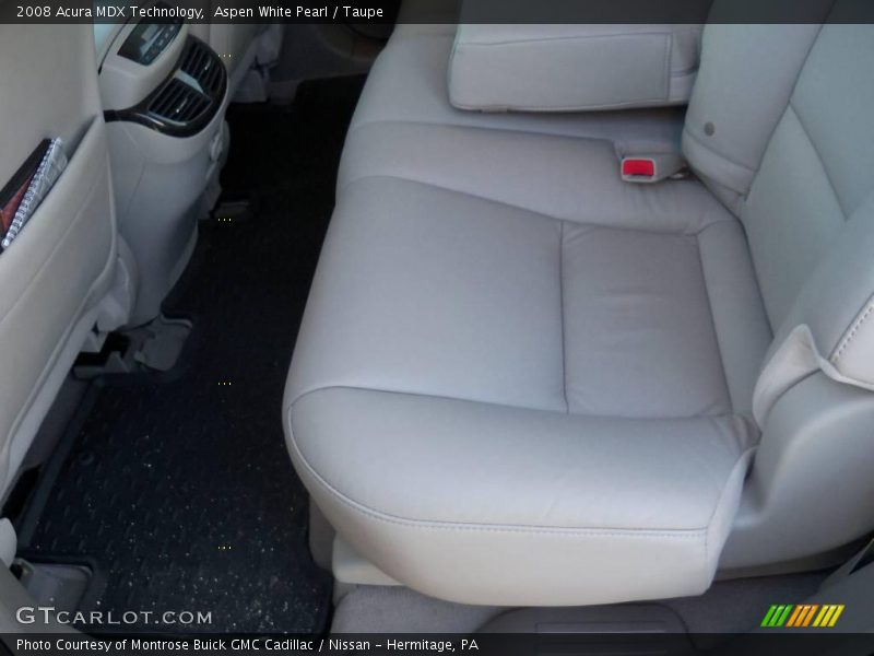Aspen White Pearl / Taupe 2008 Acura MDX Technology