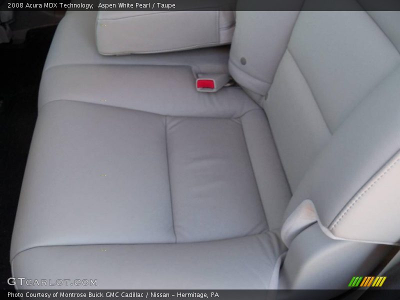 Aspen White Pearl / Taupe 2008 Acura MDX Technology