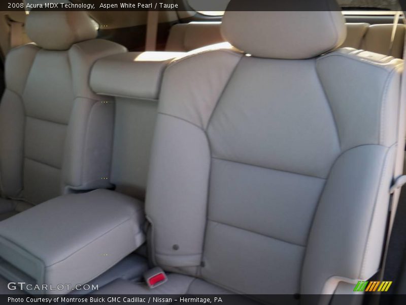 Aspen White Pearl / Taupe 2008 Acura MDX Technology