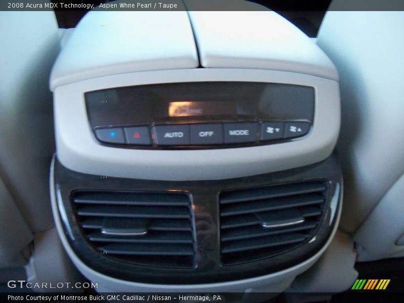 Aspen White Pearl / Taupe 2008 Acura MDX Technology