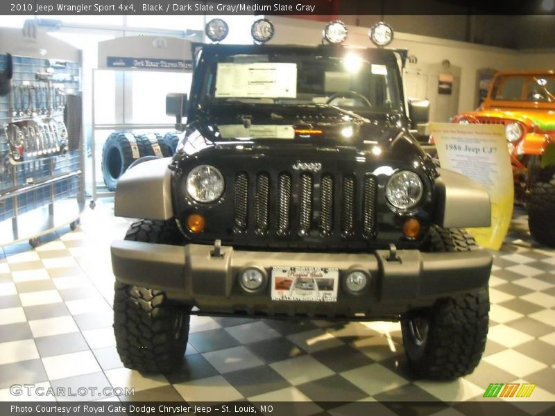 Black / Dark Slate Gray/Medium Slate Gray 2010 Jeep Wrangler Sport 4x4