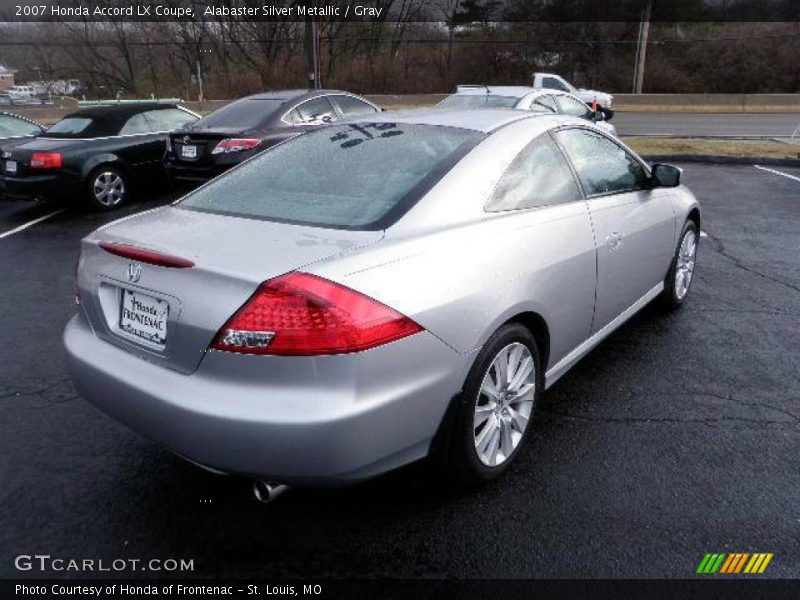 Alabaster Silver Metallic / Gray 2007 Honda Accord LX Coupe