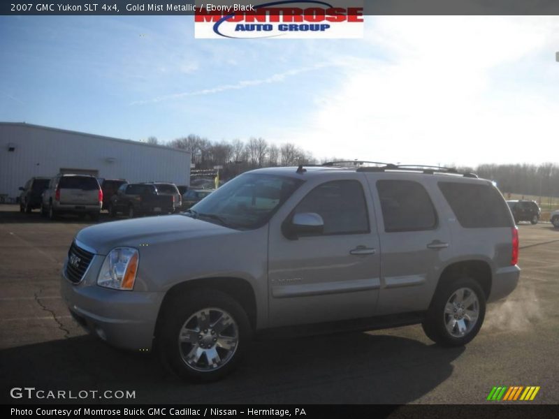 Gold Mist Metallic / Ebony Black 2007 GMC Yukon SLT 4x4