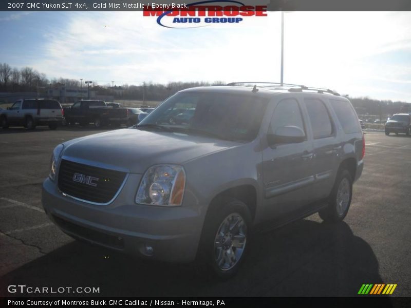 Gold Mist Metallic / Ebony Black 2007 GMC Yukon SLT 4x4