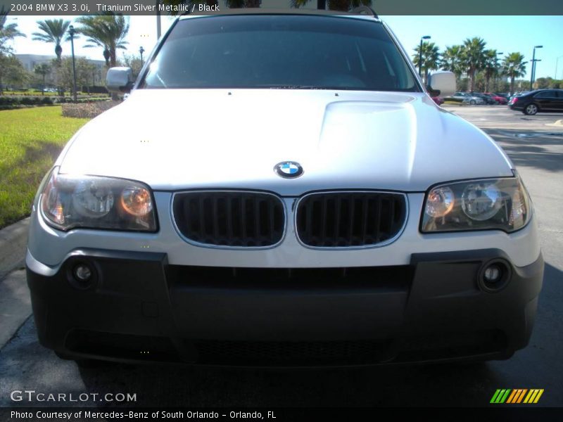 Titanium Silver Metallic / Black 2004 BMW X3 3.0i