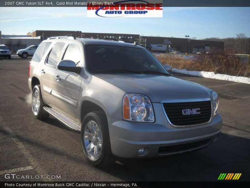 Gold Mist Metallic / Ebony Black 2007 GMC Yukon SLT 4x4