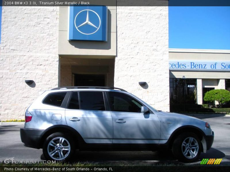 Titanium Silver Metallic / Black 2004 BMW X3 3.0i