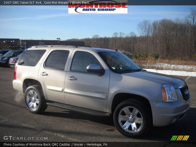 Gold Mist Metallic / Ebony Black 2007 GMC Yukon SLT 4x4