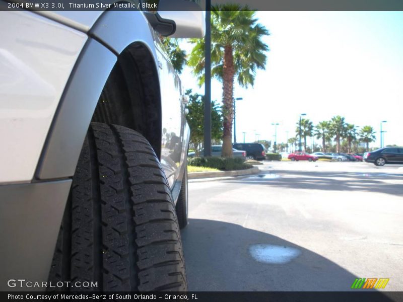 Titanium Silver Metallic / Black 2004 BMW X3 3.0i