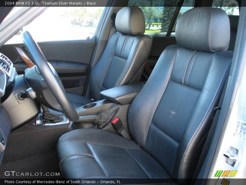 Titanium Silver Metallic / Black 2004 BMW X3 3.0i