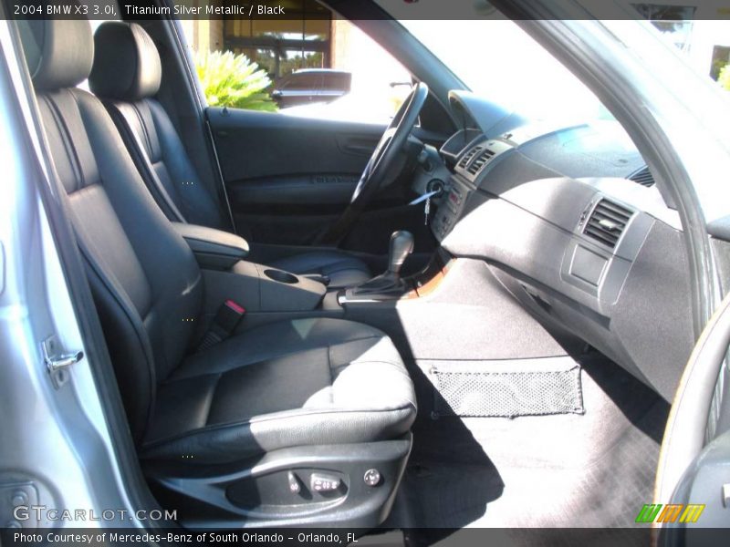 Titanium Silver Metallic / Black 2004 BMW X3 3.0i
