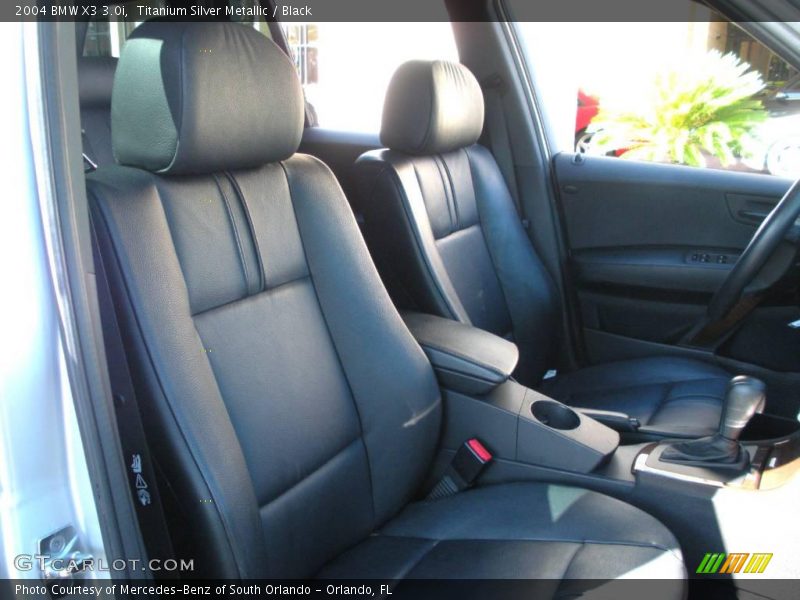 Titanium Silver Metallic / Black 2004 BMW X3 3.0i